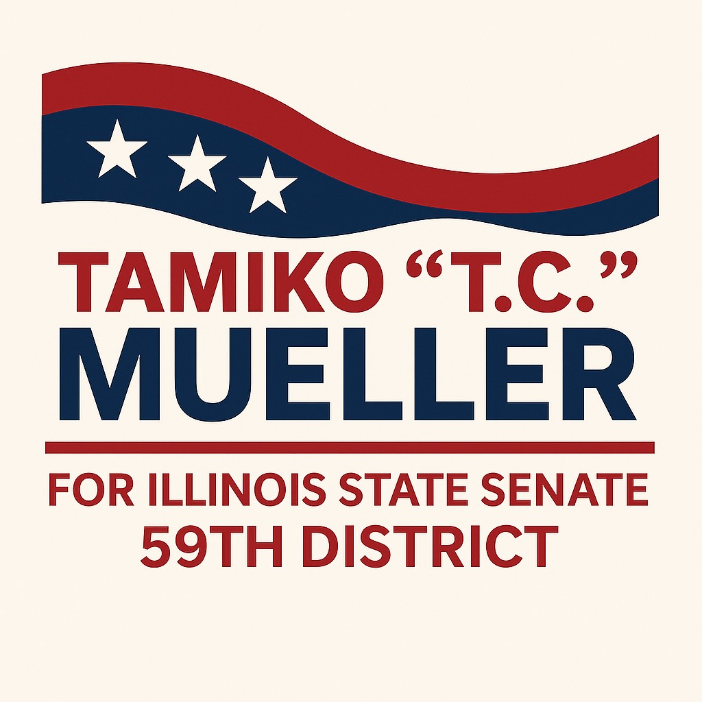 Close-up of American flags and vote buttons on a white backdrop, symbolizing U.S. elections.