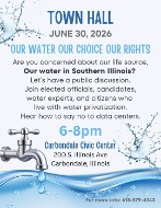 Town Hall Meeting June 30, 2026 ‘Our Water, Our Choice, Our Rights’